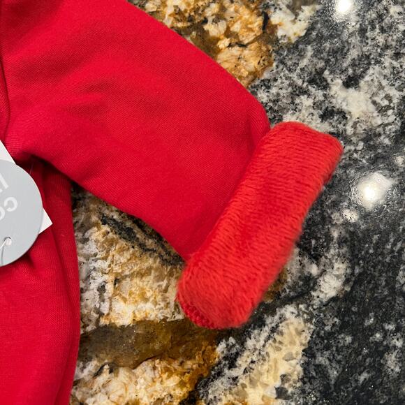 NWT GAP Baby Red W/Cozy Pocket Deer Applique Top & Red Dot Leggings - SIZE 3-6M - Picture 8 of 11